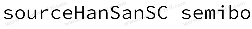 sourceHanSanSC semibold字体转换